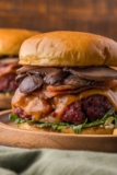 Steakhouse Burger with Mushrooms and Cheddar (Two Ways) 🍔